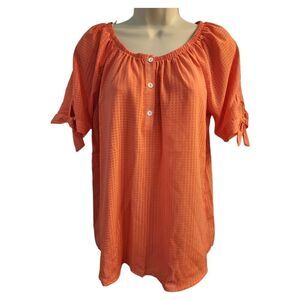 NWT Notations Coral Top Size Small
